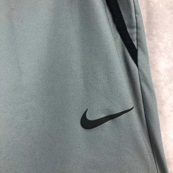 Nike Dri Fit Pants Mens Medium Woven Training Activewear Gray Straight Leg - Picture 5 of 12